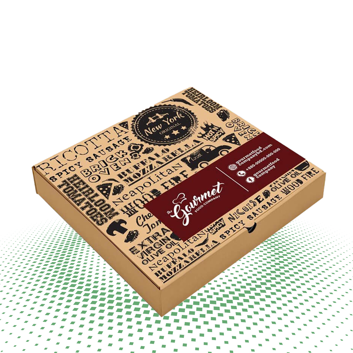 custom cardboard pizza boxes 