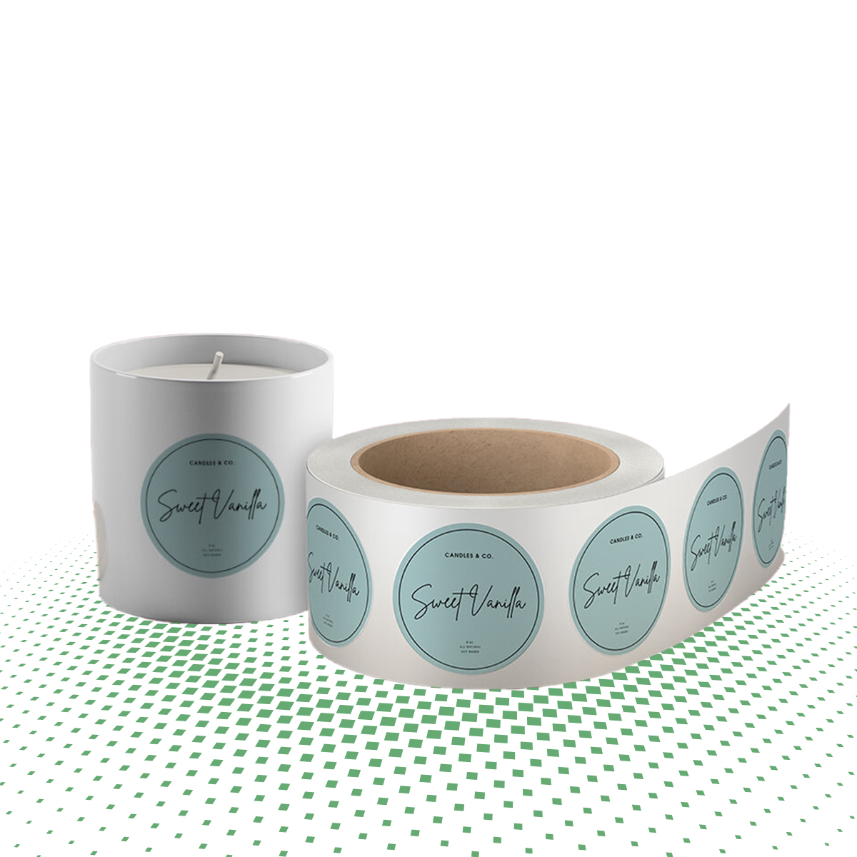 custom circle lables 