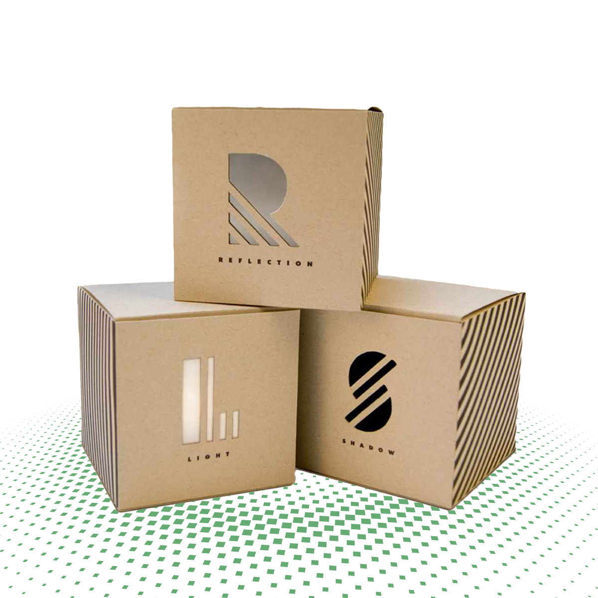 custom die cut kraft boxes 