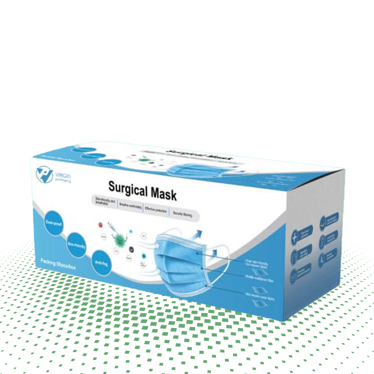 custom surgical face mask boxes 