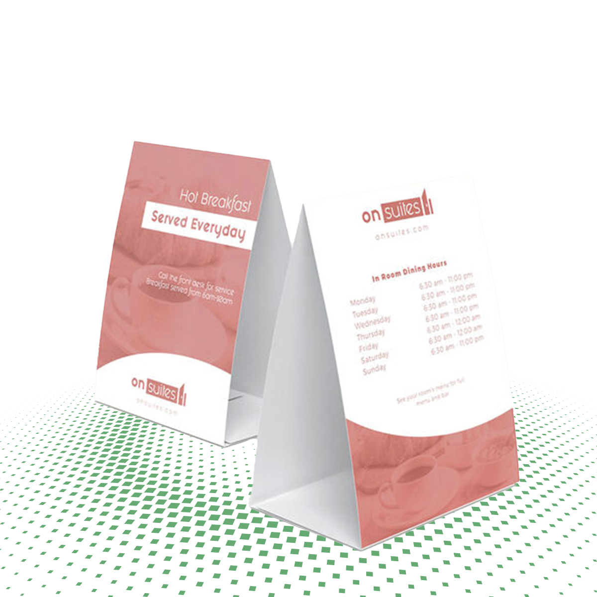 custom table tents 