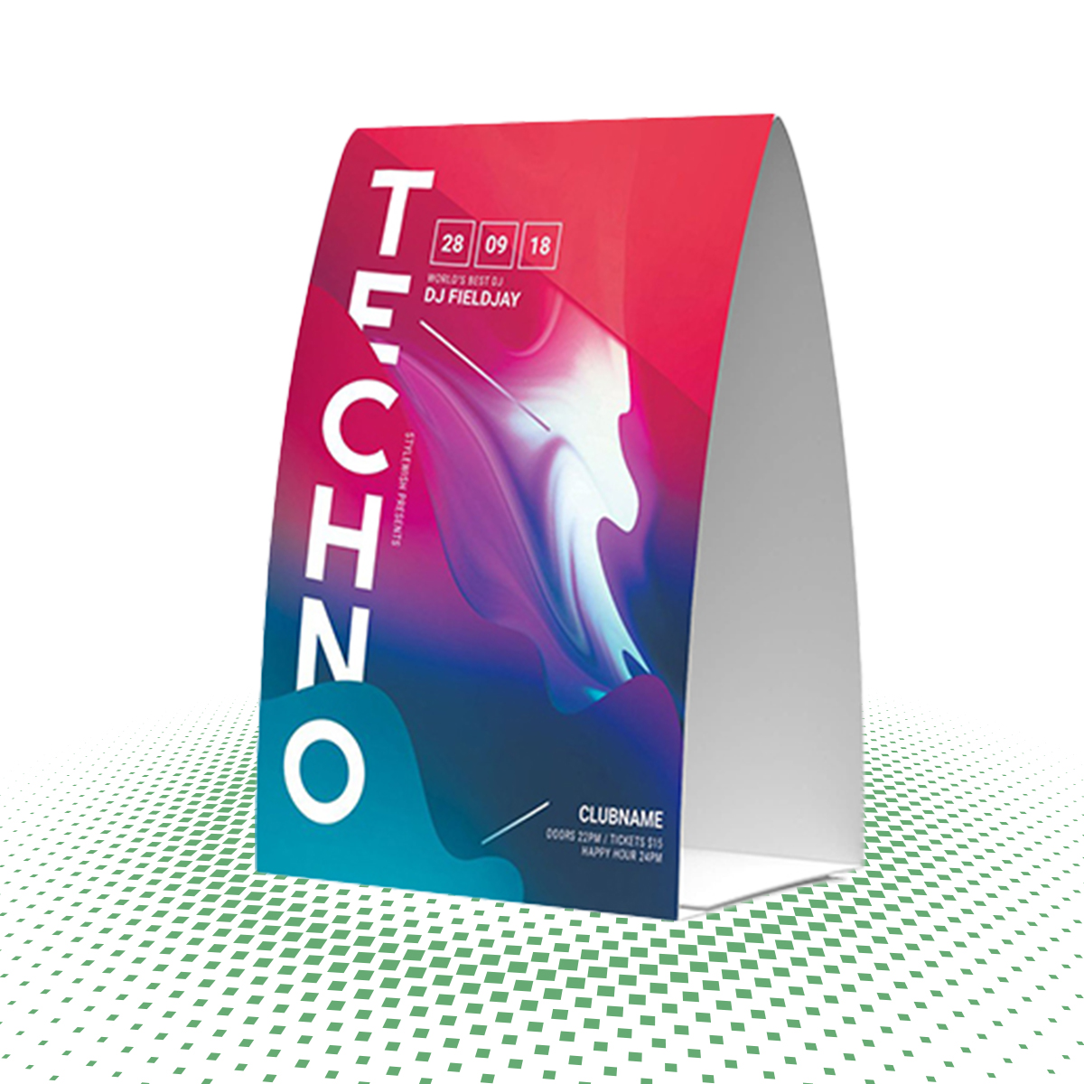 custom table tents 