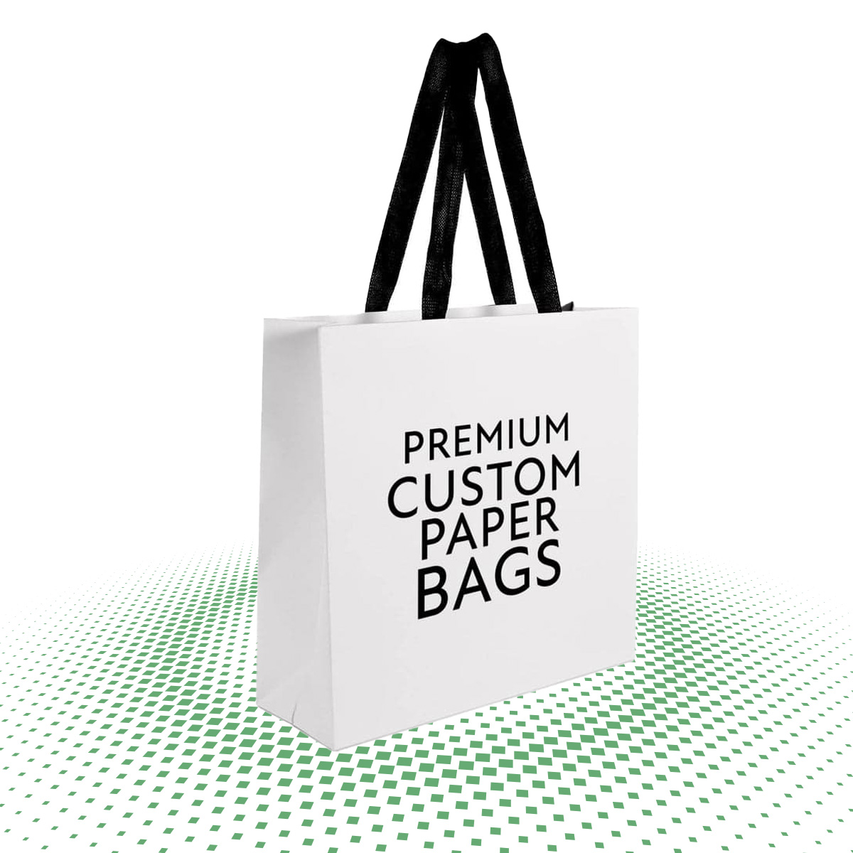 custom white paper bags 